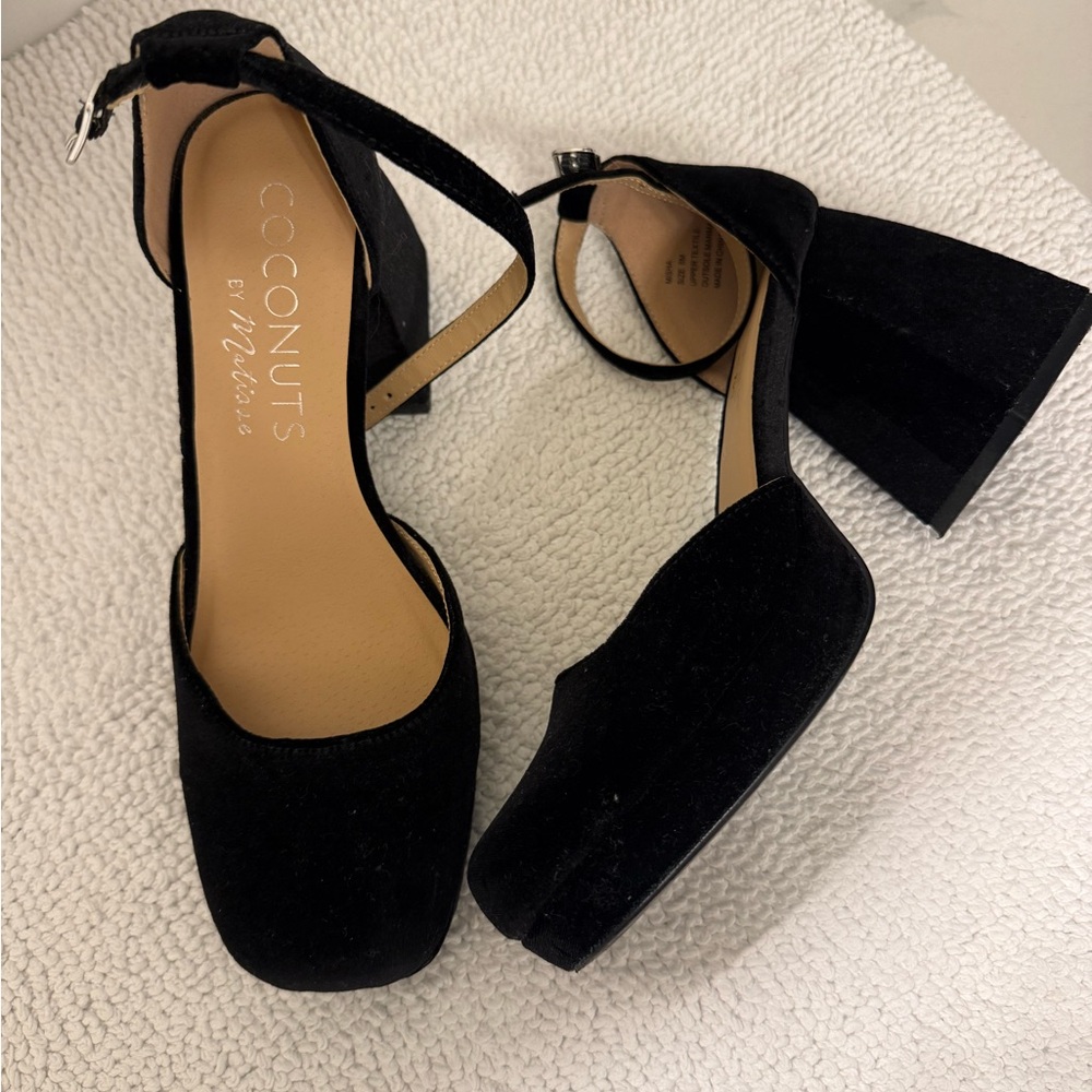 Coconuts by Matisse Black Platform Heels Sz 8